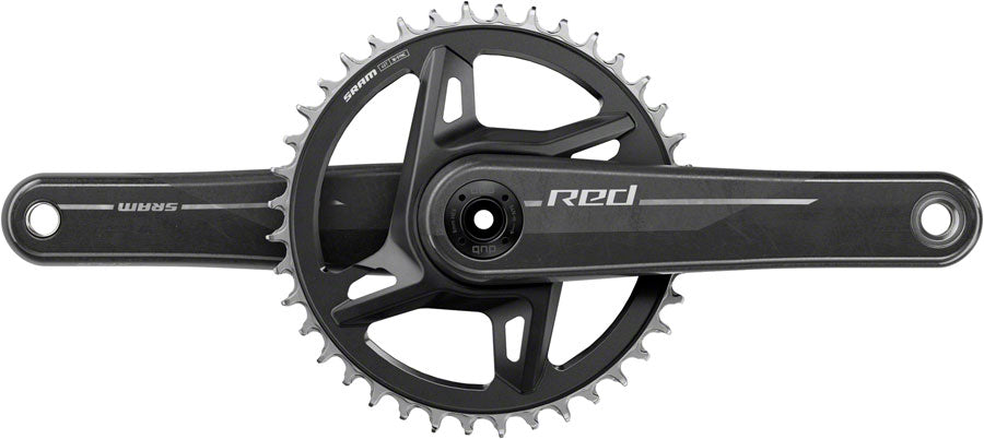 SRAM RED 1x XPLR Wide Crankset - 167.5mm, 13-Speed, 40t, 8-Bolt Direct Mount, DUB Spindle, Natural Carbon, E1
