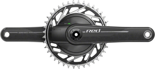 SRAM RED 1x XPLR AXS Power Meter Wide Crankset - 175mm, 13-Speed, 40t Threaded Mount, 8-Bolt PM Spider, DUB Spindle, Natural Carbon, E1