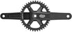 microSHIFT Sword Black 1x Crankset - 175mm, 9/10-Speed, 40t, 110 Asym BCD, JIS Square Taper Spindle Interface, Black
