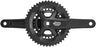 microSHIFT Sword Black 2x Crankset - 165mm, 9-Speed, 46/29t, 110/80 Asym BCD, JIS Square Taper Spindle Interface, Black