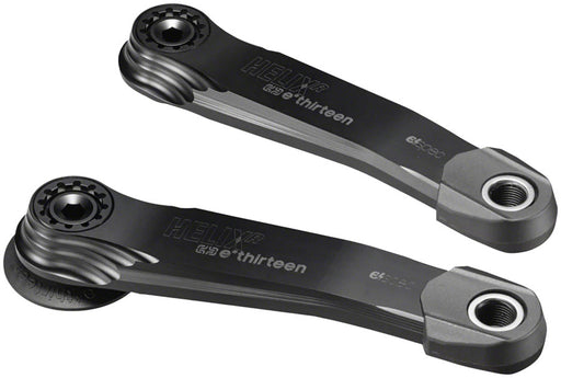 e*thirteen Helix Race Alloy e*spec Crank Arm Set - DUB, 12mm Offset, 155mm, with Self Extractor, Black
