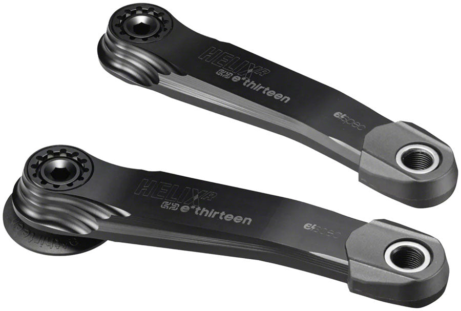 e*thirteen Helix Race Alloy e*spec Crank Arm Set - BOSCH SX-Brose S Mag-TQ HPR50, 21.5mm Offset, 165mm, with Self Extractor, Black