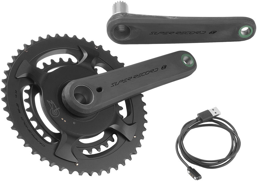 Campagnolo Super Record S Wireless Power Meter Crankset - 170mm, 12-Speed, 52/36t, Campy 121/88 Asym BCD, Ultra Torque Spindle, Carbon