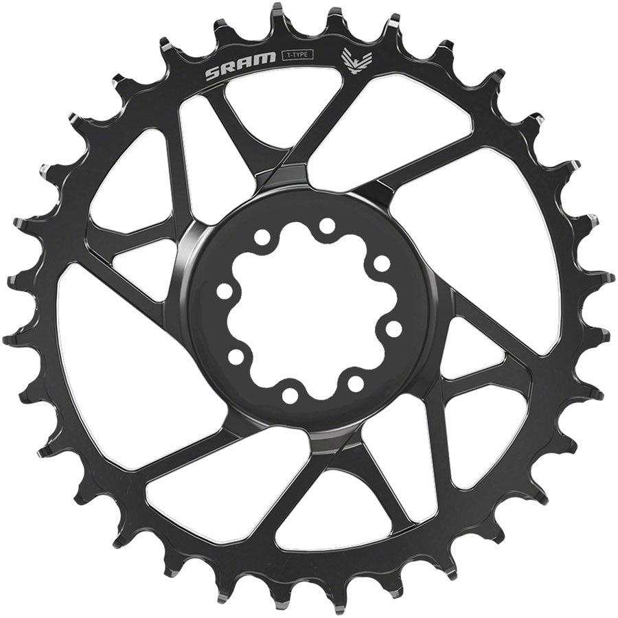 SRAM S1000 Eagle T-Type Direct Mount Chainring - 30t, 12-Speed, 8-Bolt Direct Mount, 3mm Offset, Steel, Black