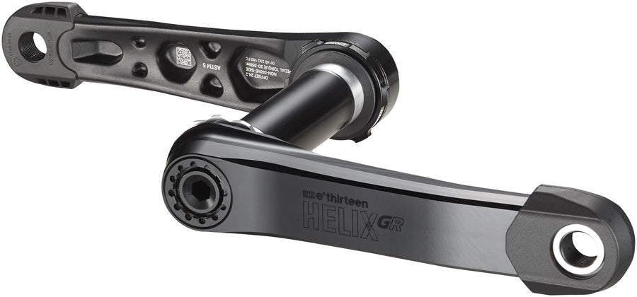 e*thirteen Helix Race GR Crankset - 165mm, 83mm, 30mm Spindle with e*thirteen P3 Connect Interface, Black