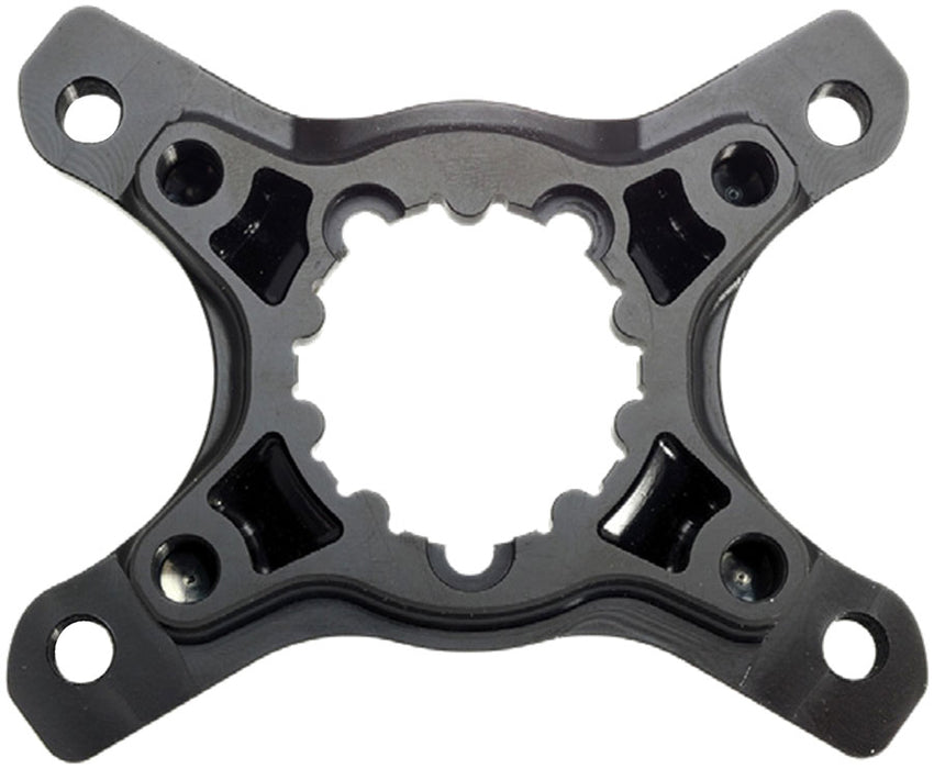 Cane Creek eeWings Chainring Spider - 4-Bolt, 110 and 80 Asymmetric BCD, 3-Bolt Mount Type, Shimano GRX 1x and 2x Systems, Black