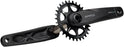 Samox Silver TM-1 Crankset - 165mm, 3-Bolt Direct Mount 30t Chainring, 24mm Chromoly Spindle, Black