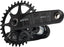 Samox Silver DH-1 Crankset - 160mm, 3-Bolt Direct Mount 34t Chainring, 28.99mm Aluminum Spindle, Black