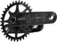 Samox Silver DH-1 Crankset - 155mm, 3-Bolt Direct Mount 34t Chainring, 28.99mm Aluminum Spindle, Black