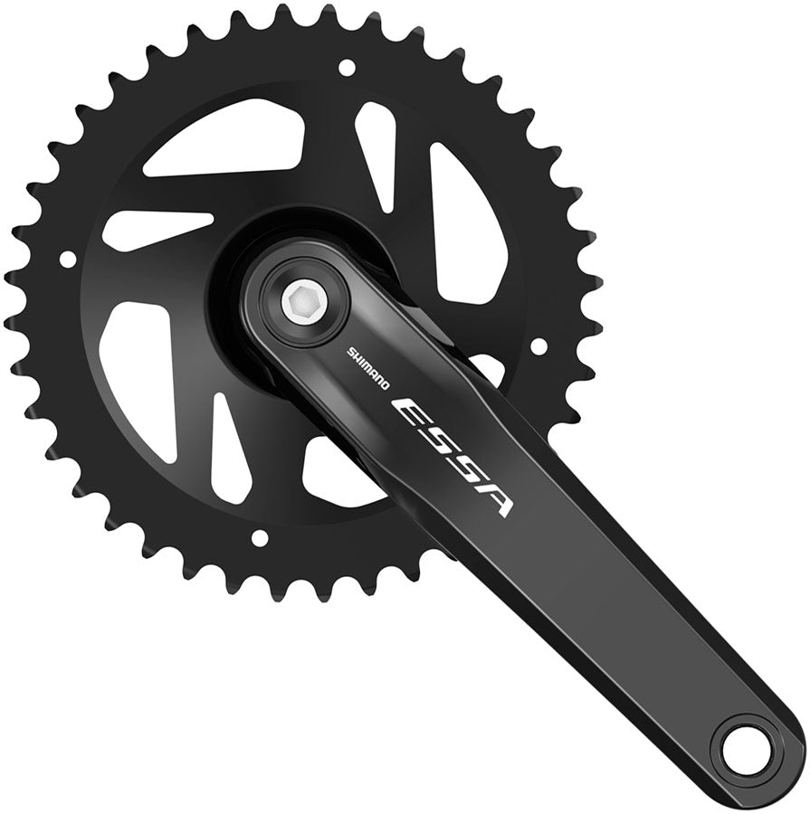Shimano ESSA FC-U2000-1 Crankset - 170mm, 7/8-Speed, 40t, Riveted, Square Taper JIS Spindle Interface, Black