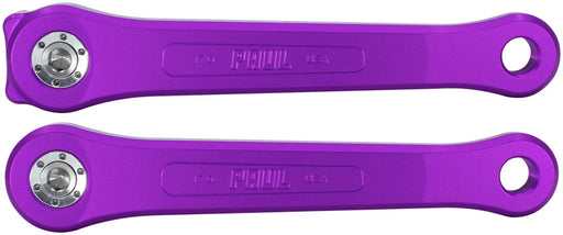 Paul Component Engineering 100% Pure Paul Crankset - 165mm, Square Taper JIS Spindle Interface, 3-Bolt Type Chainring Mount, Purple