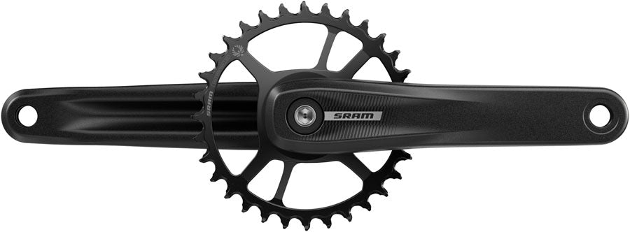 SRAM S100 Eagle Crankset - 155mm, 32t Steel Chainring, Aluminum Crankarms, For Powerspine Bottom Bracket, Black, 49mm Chainline, B1