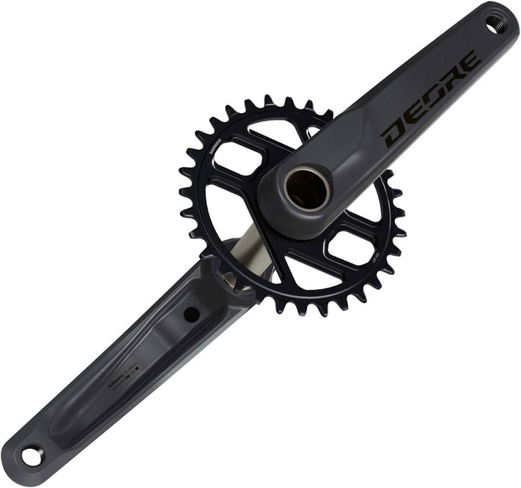 Shimano Deore FC-M6200 Crankset - 175mm, 12-Speed, 32t, 55mm Chainline, Dark Gray/Black