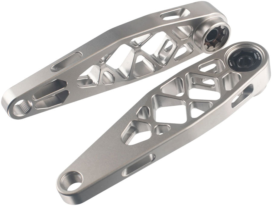 5DEV Titanium eBike Crankset - 157.5mm, For Bosch / TQ / 2025 Specialized Levo, Raw Ti
