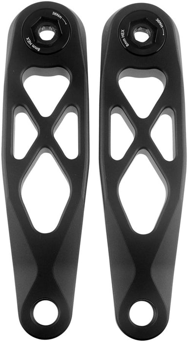 5DEV R-SPEC ETOR eBike Crankset - 165mm, 7075-T651 Aerospace Aluminum, For Fazua R60 Motor, Black