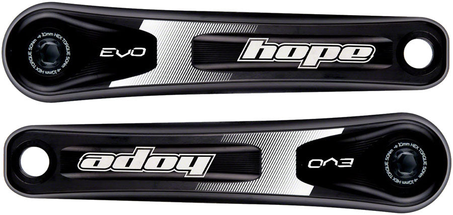 Hope Evo Crankset - 170mm, Direct Mount, 30mm Spindle, For 73mm Super Boost Rear Spacing, Black