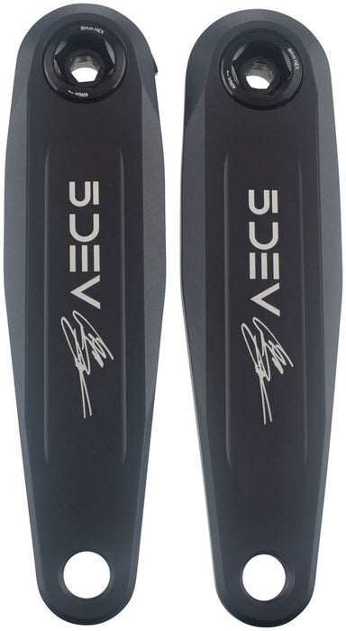 5DEV Cam Zink Signature Crankset - 150mm, 7075 Aluminum, 8-Bolt DM Chainring Interface, Black