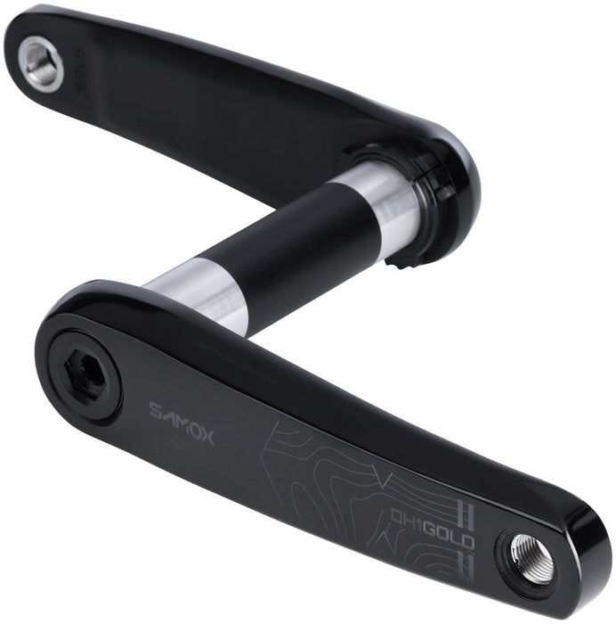 Samox Gold DH-1 Crankset - 155mm, 8-Bolt, Direct Mount, 28.99mm (DUB Type) Spindle, 56.5mm Chainline, Black