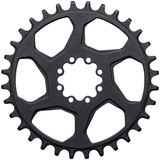 Samox Gold Direct Mount Chainring - 32t, 8-Bolt, 3mm Offset, Aluminum, Sandblast Anodized Black