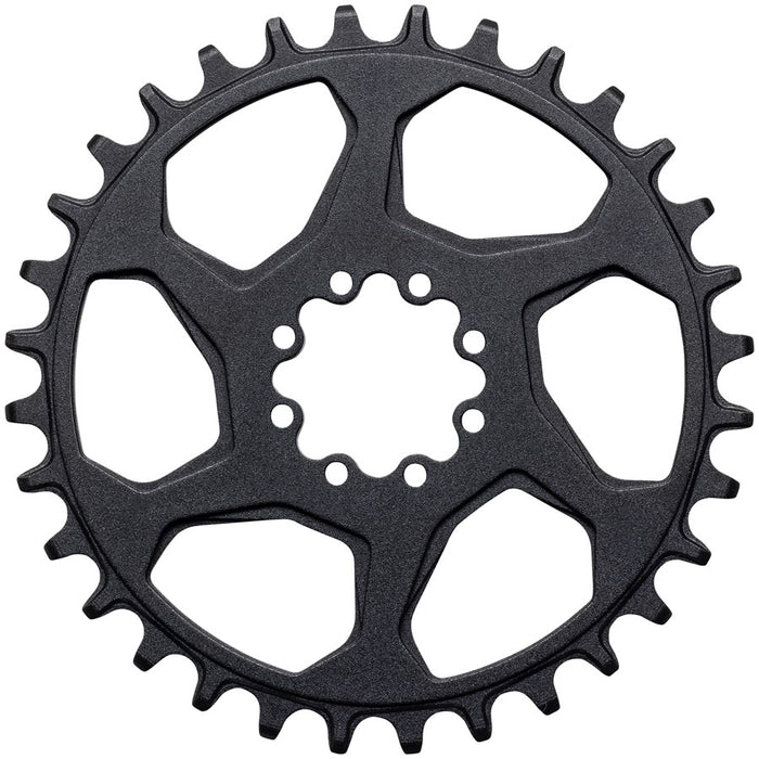 Samox Gold Direct Mount Chainring - 32t, 8-Bolt, 3mm Offset, Aluminum, Sandblast Anodized Black