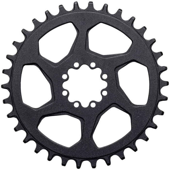 Samox Gold Direct Mount Chainring - 42t, 8-Bolt, 3mm Offset, Aluminum, Sandblast Anodized Black