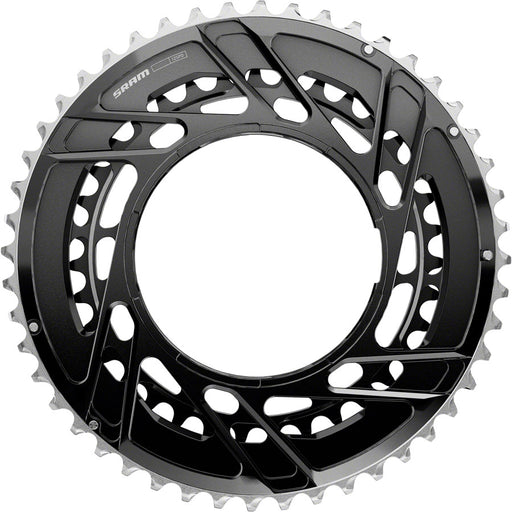 SRAM Force 2x Thread Mount Chainring - 46/33t, 12-Speed, Thread Mount (For Force E1 AXS PM Spider), Black, E1