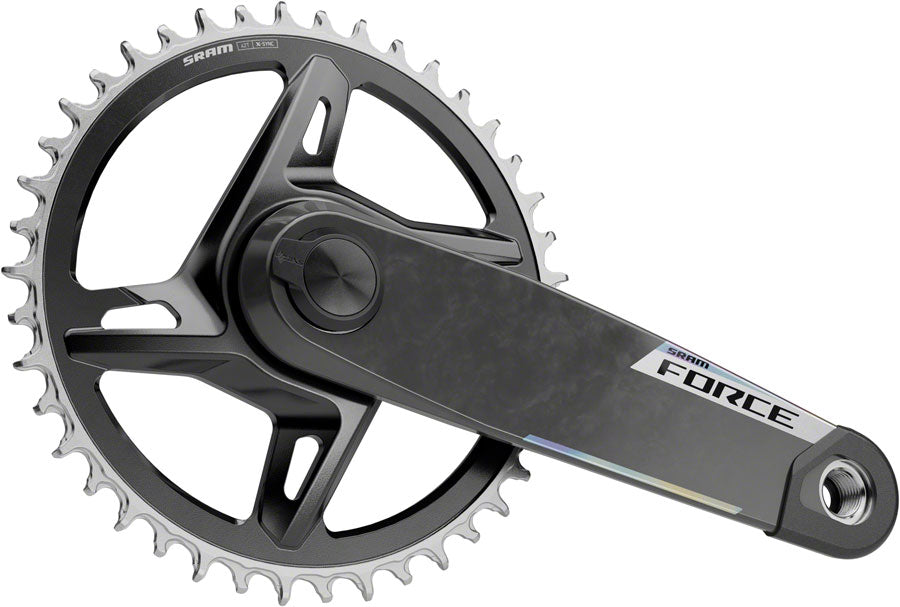 SRAM Force 1x XPLR AXS Power Meter Wide Crankset - 165mm, 12/13-Speed, 42t, 8-Bolt Direct Mount, DUB PM Spindle, Carbon, E1