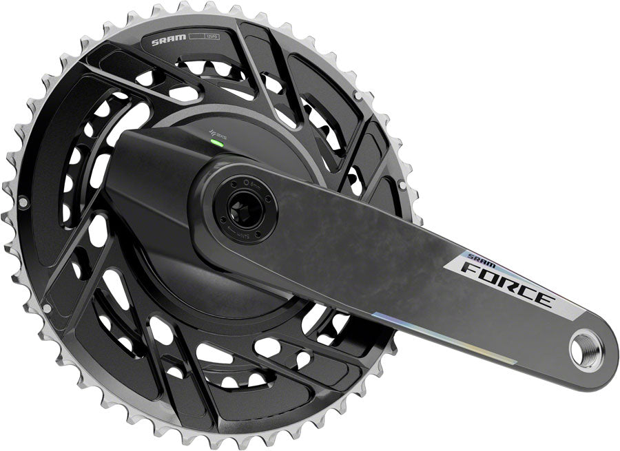SRAM Force AXS Power Meter Crankset - 175mm, 12-Speed, 50/37t Thread Mount, 8-Bolt PM Spider, DUB Spindle, Carbon, E1