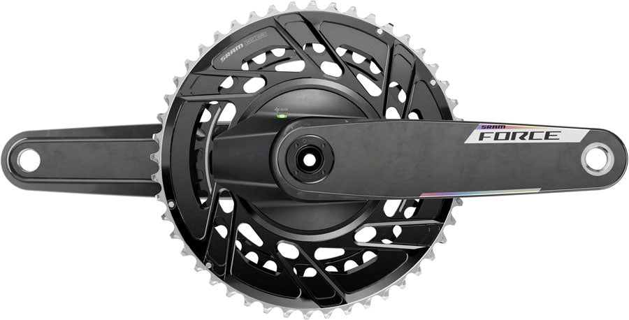SRAM Force AXS Power Meter Crankset - 165mm, 12-Speed, 48/35t Thread Mount, 8-Bolt PM Spider, DUB Spindle, Carbon, E1