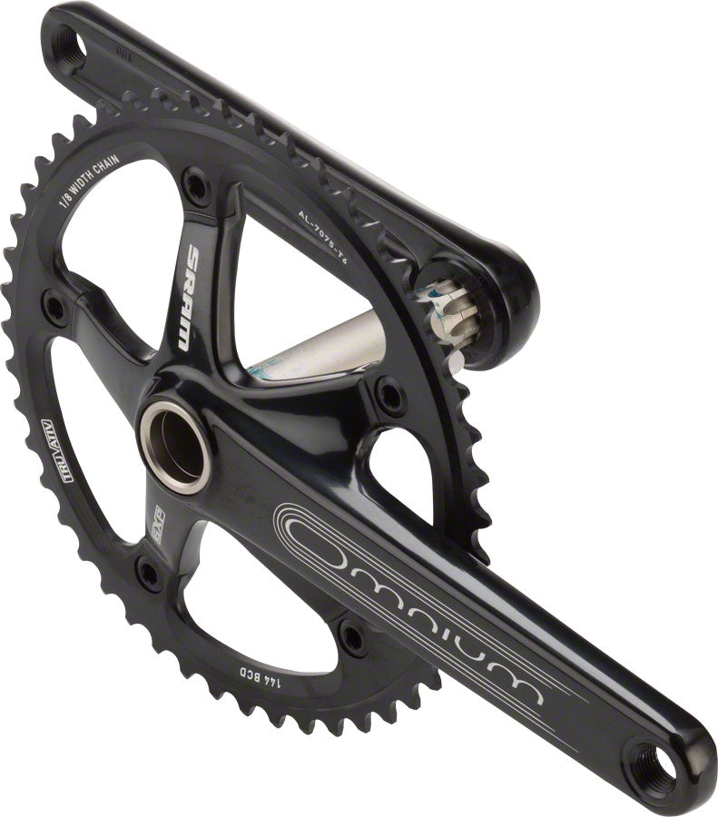 SRAM Omnium 180mm Track Crankset Black Arms 48T Black Chainring Includes