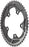 SRAM 50 Teeth 110mm BCD 11-Speed Yaw Chainring Black with Silver Trim, Use with 34T
