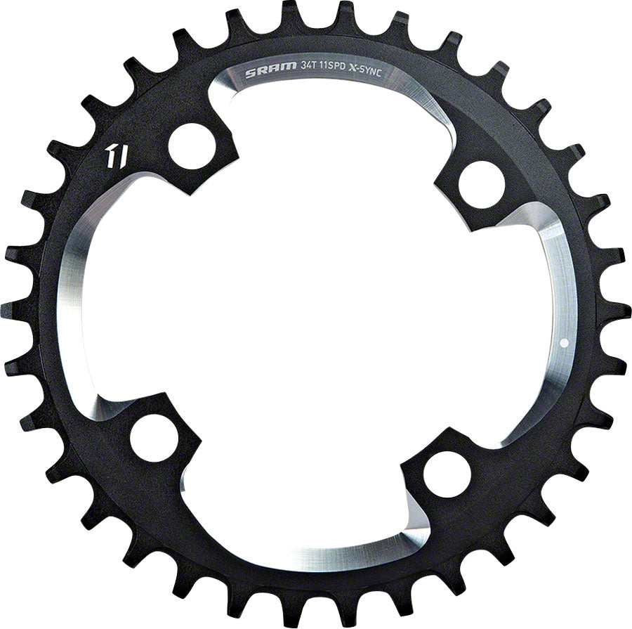 SRAM X-Sync 34 Tooth 94mm BCD 4-Bolt Chainring fits 10- and 11-Speed SRAM