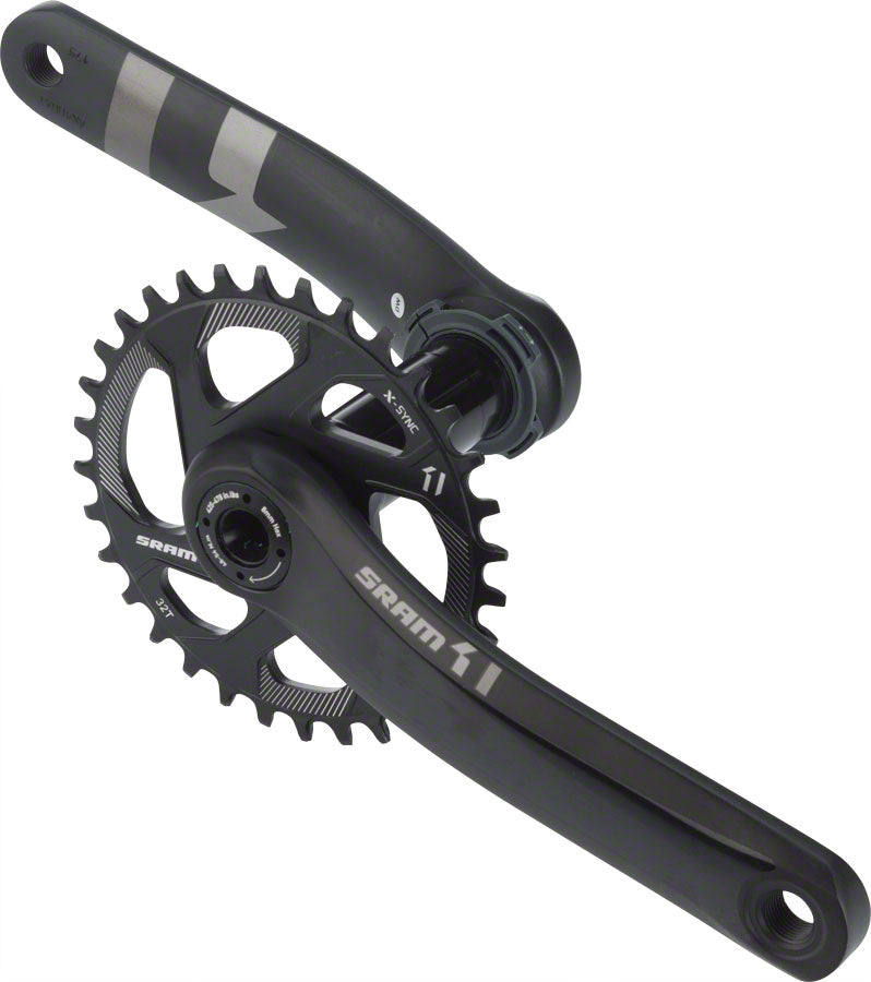 SRAM X1 1400 BB30 175mm Crankset Direct Mount 32T Chainring NO BB Black