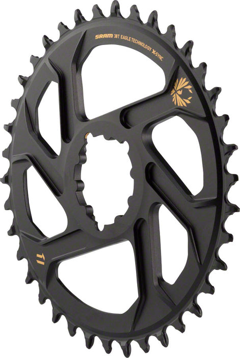 SRAM X-Sync 2 Eagle Direct Mount Chainring 30T 6mm Offset with Gold Logo