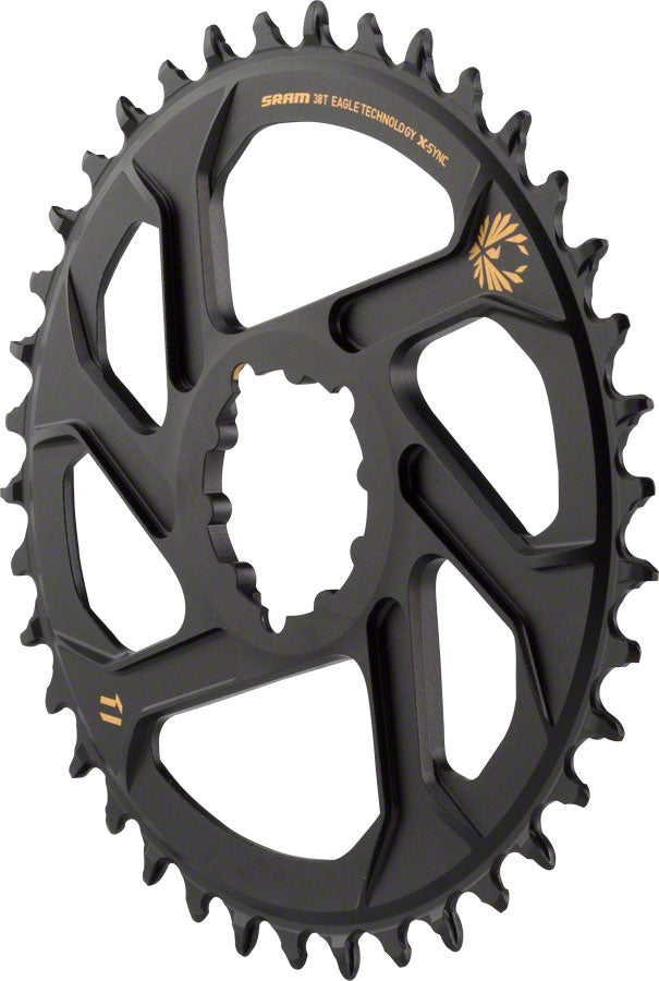 SRAM X-Sync 2 Eagle Direct Mount Chainring 30T 6mm Offset with Gold Logo