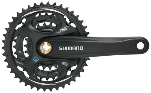 Shimano Altus FC-M311 Crankset - 170mm, 7/8-Speed, 48/38/28t, Riveted, Square Taper JIS Spindle Interface, Black