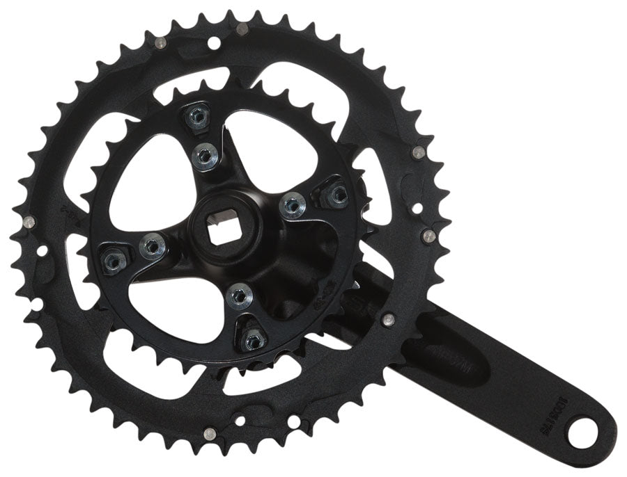Samox G3s Crankset - 175mm, 9-10 Speed, 48/32t, 104/64bcd, JIS Square Taper, Black