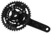 Samox X3s Crankset - 175mm, 9/10 Speed, 40/30/22t, 96/64 BCD, JIS Square Taper Spindle Inferface, Black