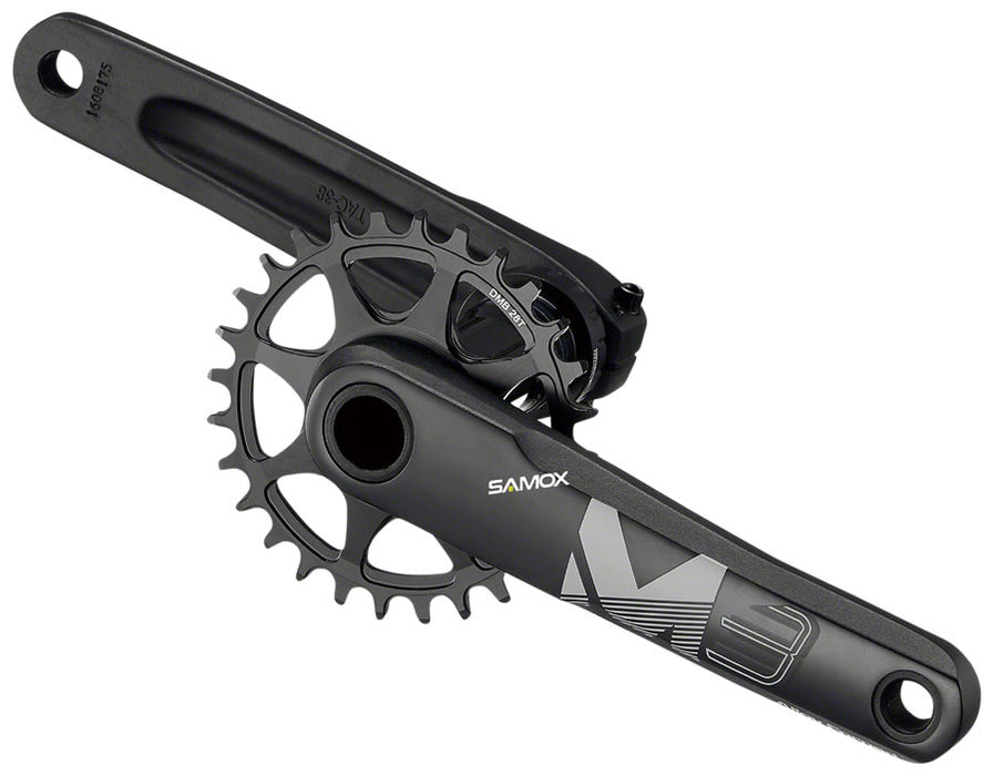 Samox M3 Crankset - 175mm, 10-12 Speed, 32t, 3-Bolt Direct Mount, 24mm Spindle, Black