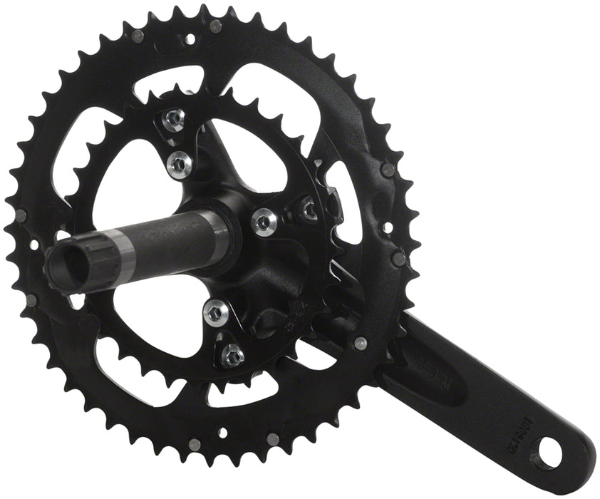 Samox G3 Crankset - 170mm, 10-11 Speed, 46/30t, 104/64bcd, 24mm Spindle, Black