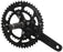 Samox G3 Crankset - 175mm, 10-11 Speed, 44/28t, 104/64bcd, 24mm Spindle, Black