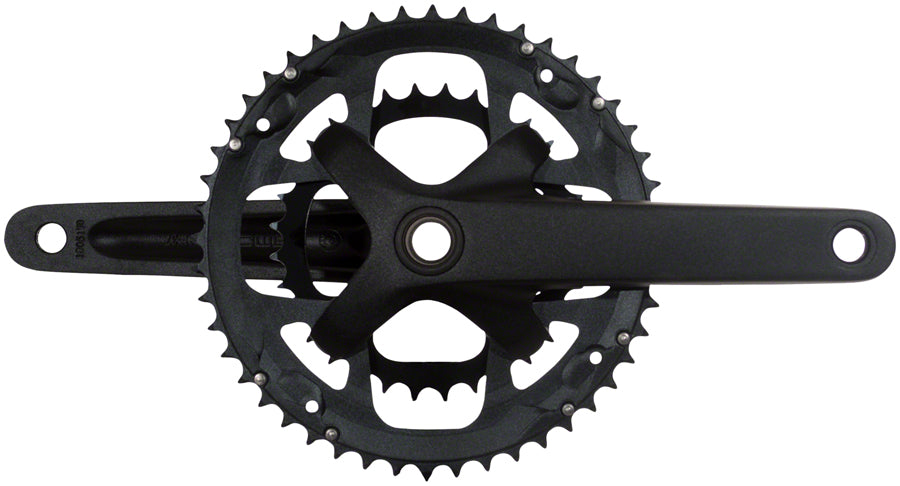 Samox G3 Crankset - 170mm, 10-11 Speed, 46/30t, 104/64bcd, 24mm Spindle, Black