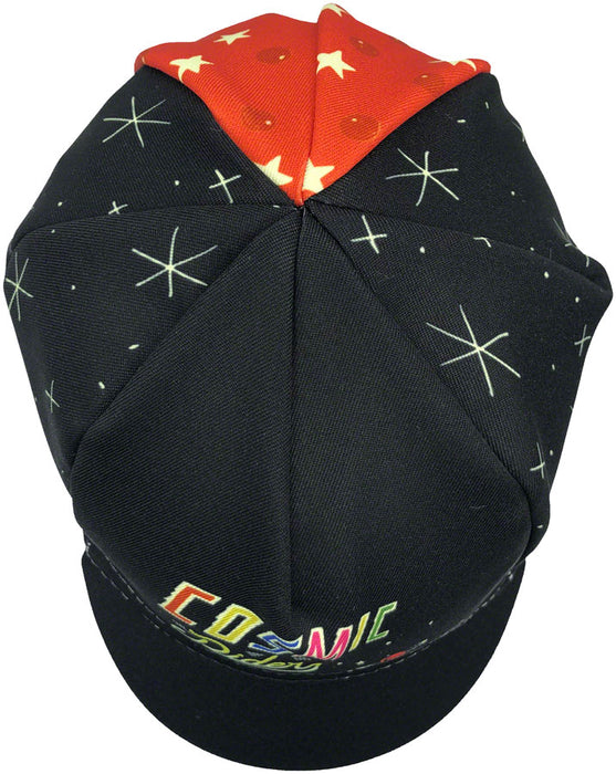Cinelli Cycling Cap, Mora Art, Cosmic Riders, Black