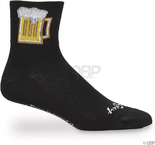 SockGuy Classic Beverage Socks - 3", Black, Small/Medium
