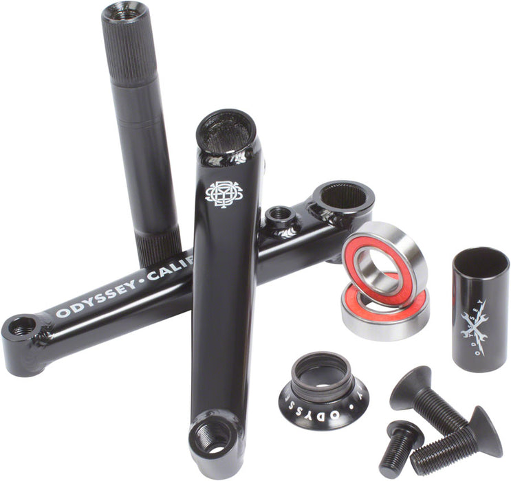 Odyssey Calibur V2 Crankset - 160mm, Right Hand/Left Hand Drive, Rust Proof Black