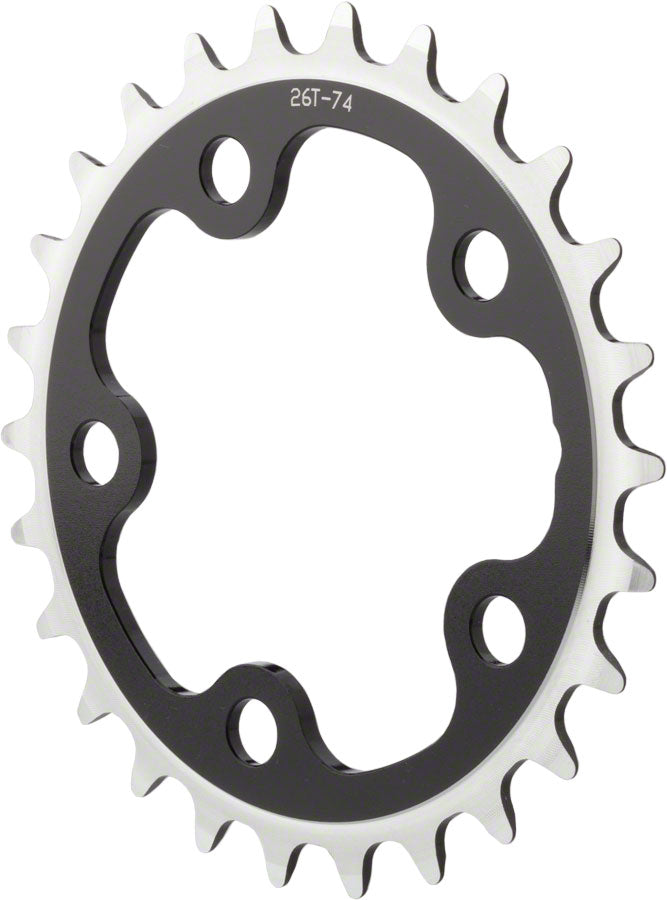 MSW Multi Speed 24t x 74mm Inner Chainring Black