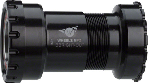 Wheels Manufacturing BBright Press-Fit to SRAM Bottom Bracket with Angular Contact Bearings, Black Cups