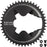 Wolf Tooth Aero Direct Mount 1x Chainring - 46t, 4-Bolt, Drop-Stop ST, Compatible with Shimano Dura-Ace R9200/R9200-P Only, Black