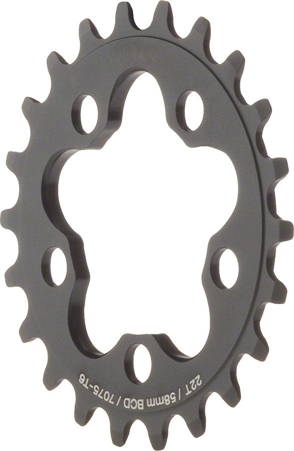 MSW Chainring - 22T, 58mm BCD, Inner, Black