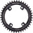 Wolf Tooth Shimano 110 Asymmetric BCD Chainring - 42t, 110 Asymmetric BCD, 4-Bolt, Drop-Stop ST, For Shimano GRX Cranks, Black